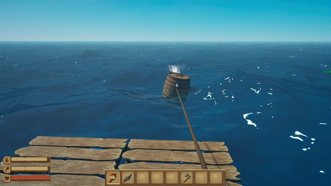Raft resource gathering with hook cheat on Windows PC